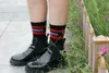 Moda VETEMENTS çorap kapalı Siyah Beyaz vetements Çorap Hip Hop Tarzı Çorap Mektup Sporcular stocking korku tanrı