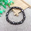 Moda Magnética Hematite Pedra Pulseiras Terapia Cuidados de Saúde Ímã Beads Pulseira Jóias Masculinas