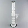 Triple Honeycomb Perc Hookah Bong: 14,8 inch inclusief glazen kom