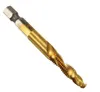 Brand New 6pcs M3-M10 Combination Drill Tap Bit Set HSS 6542 Titanium Coated Deburr Countersink Bits Woodworking Tools
