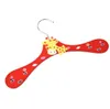 Free shipping 300pcs New Cute Cartoon Animals Wooden Kids Clothes Hanger Baby Children Hanger 6 Styles SN1059