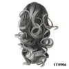 Ponytail Claw Clip Hair Extension Krótkie Ponytails Kręcone Syntetyczne Włosy Pony Tail Hairpiece Blonde Grey Claw Ponytail Dla Czarnych Kobiet