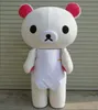 الأبيض rilakkuma التميمة موضوع الرسوم المتحركة اليابانية الدب الحيوان cospaly الكرتون التميمة شخصية هالوين البوريم حزب كرنفال حلي