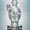 Fab Egg Recycler Bong Dab Rigs Tubi dell'acqua con soffione al quarzo Banger da 14 mm Perc Pipa ad acqua Vetro Fumatori Bong d'acqua MFE01-2