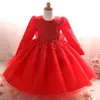 Flower Girl Dresses Kids Baby Girls Clothes First Communion Dress Christening Gown Toddler Girls Lace Princess Wedding Birthday Party Dress