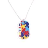 Identification populaire Autisme Collier de conscience Collier Pizzle Piétique Pièce avec couleurs émaillées appliquées à la main