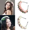 Party Tops Weihnachten Blumen Stirnband Engel Prinzessin Fee Cosplay Stirnbänder Hochzeit Braut Stirnband Girlande Kranz Geburtstag Party Gefälligkeiten