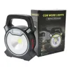 30W COB LED Portable Spotlight Searchlight USB Rechargeable Handheld Work Light Power By 18650 Portable Lantern for Camping