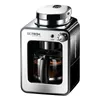 Casa pequena cafeteira pequena cafeteira automática tipo de café americano para escritório de cozinha em casa 1-4 xícaras grãos de moagem