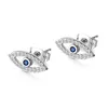 Lucky Blue Evil Eye Cubic Zirkonias Schutzstud Ohrringe für Frauen Mädchen