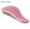 Brosse à cheveux démêlante, outil de Salon de coiffure gratuit, dompteur démêlant, poignée libre, brosse à paillettes, peigne de douche