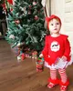 Costumi di Natale per bambini Panno per neonati Prima bambina Abiti di Natale Neonato Pagliaccetto di Natale Abbigliamento Set regalo di compleanno Y188256981