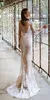 2018 пляжные свадебные платья плюс размер Riki Dalal иллюзия шеи с длинным рукавом свадебное платье свадебные платья