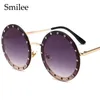 2021 Luxus Diamond Round Frames Frauen sexy Sonnenbrillen Marke Designer Vintage Sun Gläses Fashion Ladies Shades UV400 015635689167141460