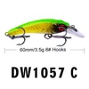 New Small Artificial Crank Fishing bait 6cm 35g Freshwater Fishing Laser lure 8 BKB Hooks1726778