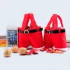 Christmas Gifts Handbag Tote Small Candy Bags Funny Santa Claus Pants Shaped 13cm Bag for Children Kids Party Decoration DHL