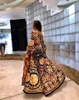 ファッションの最新のエレガントな女性セクシーなVネックキラキラボディボディードレスクラブウェアパーティーフォーマルドレス長袖の高貴なドレス