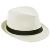 Mode Hommes Femmes Chapeaux De Paille Doux Fedora Panama Chapeaux En Plein Air Avare Bord Casquettes Jazz Chapeau De Paille Chapeau De Soleil En Plein Air 7 Couleurs Choose320G