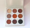 Makeup 9 Color Bronze Eyeshadow Palette Pressed Powder Paletter Lätt att bära ljusare matt metallisk skugga holike