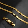 Mode Mens Womens Smycken 5mm 18k Guldpläterad Kedja Halsband Armband Lyx Miami Hip Hop Chains halsband Presenter Tillbehör