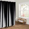 SunnyRain Black And White Modern Shower Curtain Water Resistant Polyester Bath Curtain Blue Cortina ducha donchegordijn282t