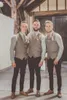 2019 neue klassische Mode Tweed Westen Wolle Herringbone britischen Stil Herren Anzug Schneider Slim Fit Blazer Hochzeitsanzüge für Männer 631