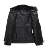 European and American simple biker fur coat men's summer and winter wear pu leather jacket fashionable jacket