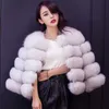 New Arrival 2017 Fashion Women Fur Coat High-Quality Faux  Patchwork Fur Short Coat Female Winter Warm Jacket Parka PC148