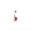 Body Jewelry Piercings Stainless Steel Rhinestone Belly Rings Tongue Lip Piercing Nose Rings Mix Lots 30pcs/bag T1I310