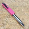 MICT UT121 121 Transparante Tanto D / e Blade Black Pink Green Handle Dubbele Action Hunting Folding Pocket Knifes Met Tool Adru