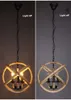 Lampe suspendue en corde de chanvre E27, Style campagne vintage, pour jardin, café, Restaurant