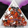 1000-10000 pezzi / borsa 2-6mm Arancione rosso Resina Strass di cristallo FlatBack Super Glitter Nail Art Strass Decorazione di nozze Applique No301j