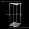 Acrylic Clear centerpiece Square Flower Stand of Wedding Event Table Decoration