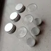 100 PC 알루미늄 병 항아리와 명확한 샘플 유리 병 병 작은 병 14 ml