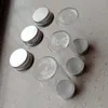 100 bouteilles claires de fioles de verre témoin en verre avec des capsules en aluminium bocal petite bouteille 14Ml