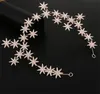 Ślub Kryształ Star Headband Hairband Rhinestone Korony ślubne Tiaras Złoto Srebrne Długie Włosy Zespół Akcesoria Party Prom Headpiece Biżuteria Koreański Projektant