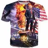 Trump 3d Funny Tshirts Novos homens de moda Mulheres 3D Caracteres impressos Tshirts Camiseta feminina Sexy Tshirt Tee tops