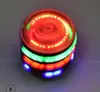 Nieuwe vreemde explosie led flash hout gyro muziek licht-emitting speelgoed draaiende top peg-top voor baby nieuwigheid klassieke speelgoed kinderen speelgoed geschenken