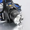 XML T6 Bike Headlamp Reflektor Reflektor Zoomable Regulowany LED Light Revargable Powiększalny Wodoodporna LED High Power LED Reflektor do kempingu