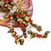 Modischer Perlenschmuck, unregelmäßige Champagner-Süßwasserperlen-Kristall-Halskette, femininer Charm-Schmuck Großhandel