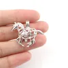 925 Sterling Silver Pick a Pearl Cage Horse Running Locket Pendant Necklace Boutique Lady Gift K979