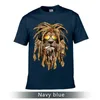 T-shirt fumer Bob-Marley Lion rasta-lion-fusion-fashion coton et o cou tee274k