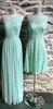 3 Mixed Styles Sage Lace and Chiffon Bridesmaid Dresses Perfect Knee Length A Line Summer Wedding Bridesmaid Dresses Custom Made Party Gowns