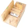 Boîte de savon en bois domestique Appareil d'équilibrage des matériaux en pin de coupe précise de coupe de fil avant 0,582 kg seulement