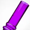 Masque Bong Acrylique scellé Tube incurvé et droit Bong Accessoires pour fumeurs Blanc Violet Rouge Bleu Jaune Couleur disponible Convient aux masques standard