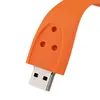 Pulseira de silicone laranja design 8GB 16GB 32GB 64GB USB 20 Memory Stick USB Flash Drives Pen Drives para PC Laptop Tablet Thu1076205