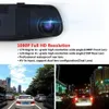 HD 1080P 4.3 '' Dual Lens Recorder Dash Cam Lusterko wsteczne Samochód DVR Kamera Darmowa Wysyłka