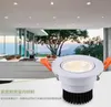 Dimmable 10W COB Recessed LED Spot luz LED teto baixo Lâmpada branca shell / Preto shell AC110V AC220V
