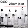 Cheep bases free splicing 29mm 조인트 유리 봉은 봉 암 트리 유리 수도관을 만듭니다.