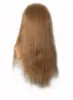 22 "220 g / 240 g 100% menselijk haar kapper competitie niveau training oefenen hoofd mannequin manikin hoofd # 27